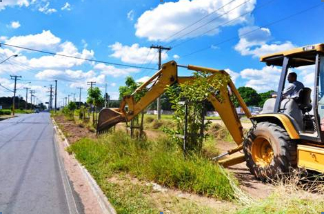 início das obras em Avenida de Rio Claro (SP)