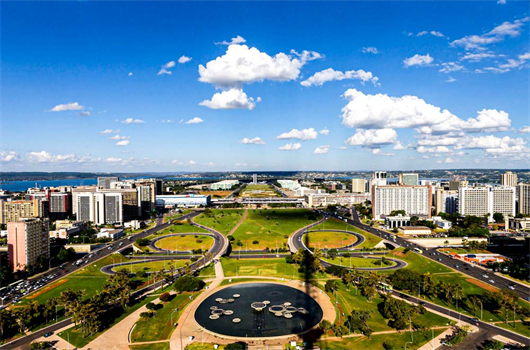 Foto aérea de Brasília do Planalto Central