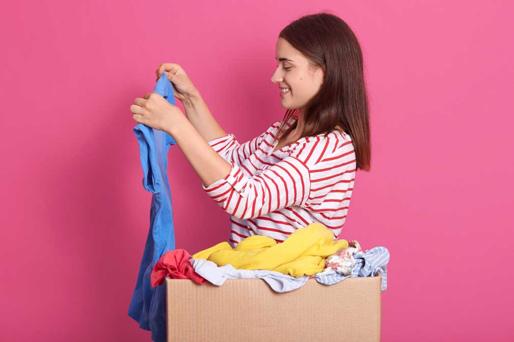 Delivery de compra de roupas