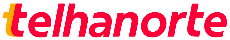 Logo da marca Telhanorte em vermelho